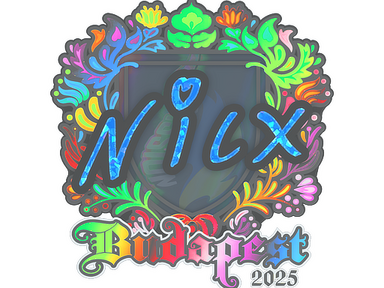 Sticker | nicx (Holo) | Budapest 2025