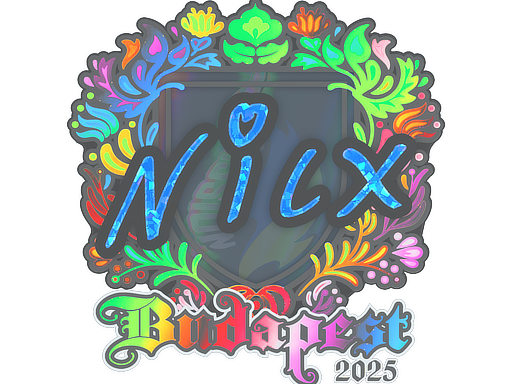 Sticker | nicx (Holo) | Budapest 2025