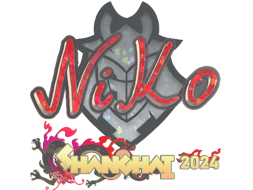 Sticker | NiKo (Glitter) | Shanghai 2024