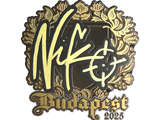 Sticker | NiKo (Gold) | Budapest 2025