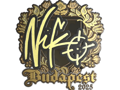 Sticker | NiKo (Gold) | Budapest 2025