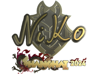 Sticker | NiKo (Gold) | Shanghai 2024
