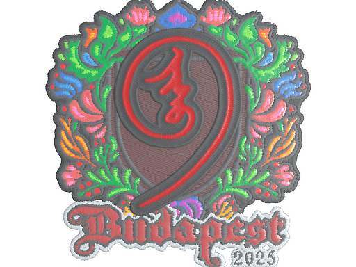 Sticker | nin9 (Embroidered) | Budapest 2025