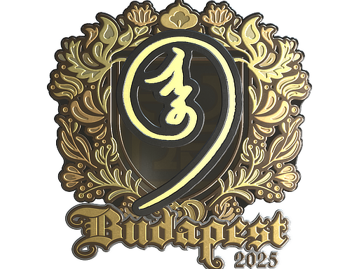 Sticker | nin9 (Gold) | Budapest 2025