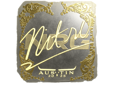 Sticker | nitr0 (Gold) | Austin 2025