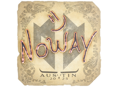 Sticker | noway | Austin 2025