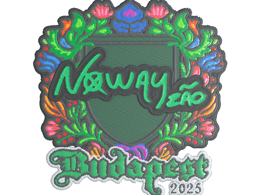 Sticker | noway (Embroidered) | Budapest 2025