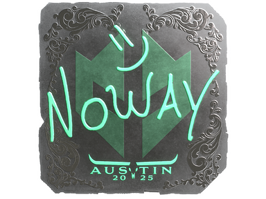 Sticker | noway (Foil) | Austin 2025