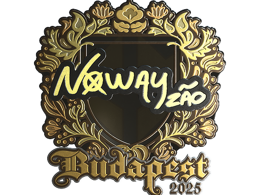 Sticker | noway (Gold) | Budapest 2025