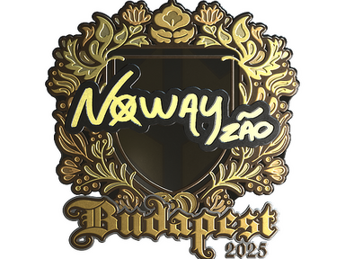 Sticker | noway (Gold) | Budapest 2025
