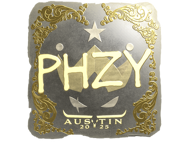 Sticker | phzy (Gold) | Austin 2025