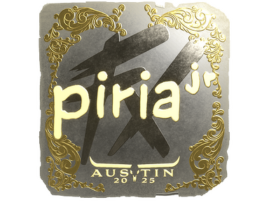 Sticker | piriajr (Gold) | Austin 2025