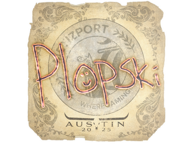 Sticker | Plopski | Austin 2025
