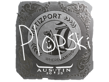 Sticker | Plopski (Foil) | Austin 2025