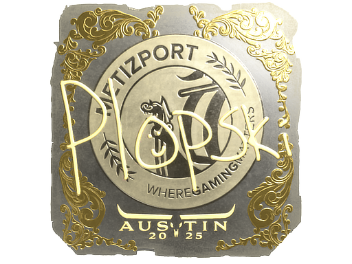 Sticker | Plopski (Gold) | Austin 2025