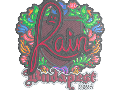 Sticker | rain (Embroidered) | Budapest 2025