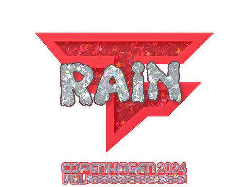 Sticker | rain (Glitter) | Copenhagen 2024