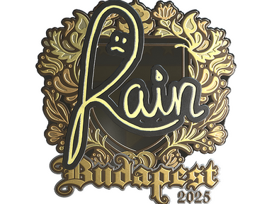 Sticker | rain (Gold) | Budapest 2025