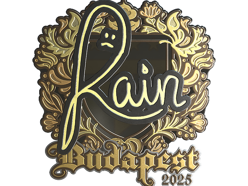 Sticker | rain (Gold) | Budapest 2025