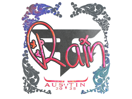 Sticker | rain (Holo) | Austin 2025