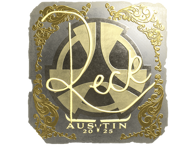 Sticker | reck (Gold) | Austin 2025