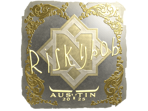 Sticker | riskyb0b (Gold) | Austin 2025