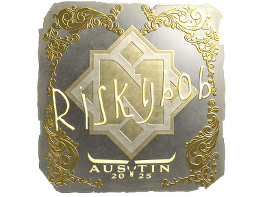 Sticker | riskyb0b (Gold) | Austin 2025