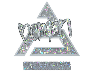 Sticker | roman (Glitter) | Copenhagen 2024