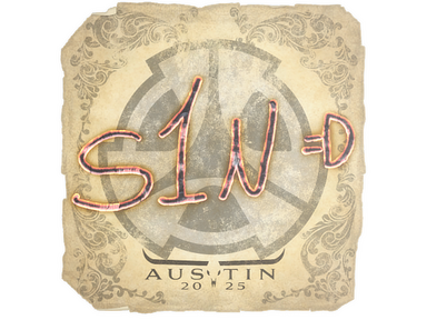 Sticker | s1n | Austin 2025