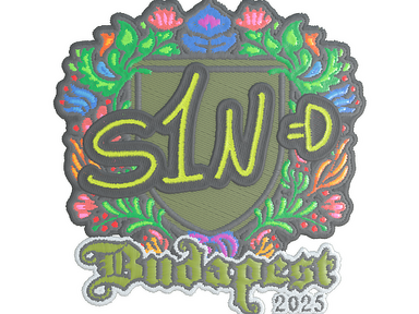 Sticker | s1n (Embroidered) | Budapest 2025