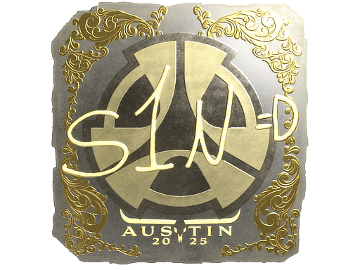 Sticker | s1n (Gold) | Austin 2025