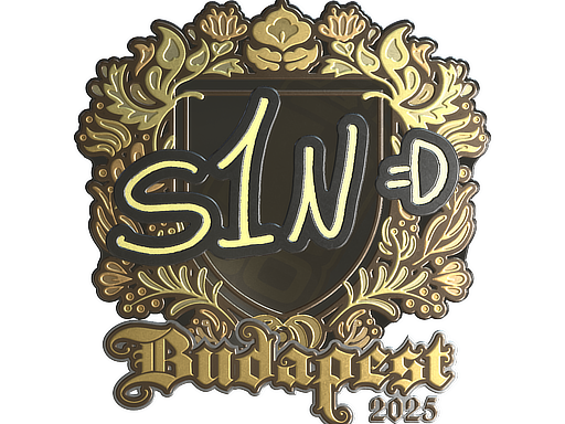 Sticker | s1n (Gold) | Budapest 2025