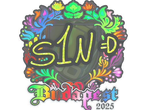Sticker | s1n (Holo) | Budapest 2025