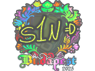 Sticker | s1n (Holo) | Budapest 2025