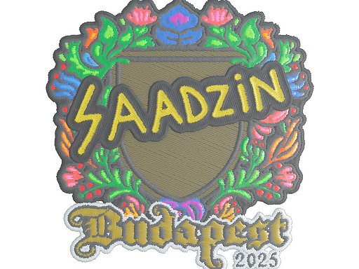Sticker | saadzin (Embroidered) | Budapest 2025