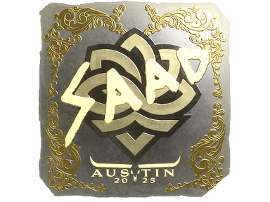 Sticker | saadzin (Gold) | Austin 2025
