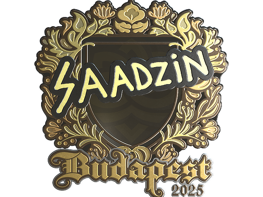 Sticker | saadzin (Gold) | Budapest 2025