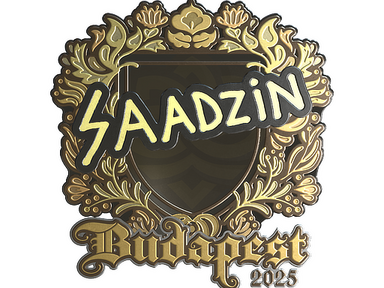 Sticker | saadzin (Gold) | Budapest 2025