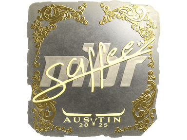 Sticker | saffee (Gold) | Austin 2025