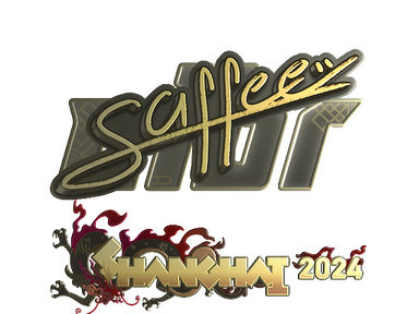 Sticker | saffee (Gold) | Shanghai 2024