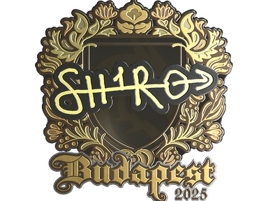 Sticker | sh1ro (Gold) | Budapest 2025