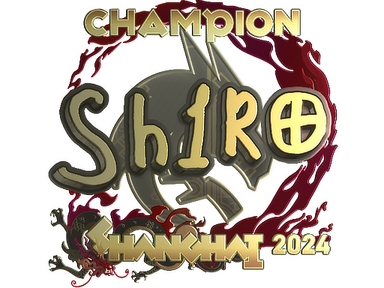 Sticker | sh1ro (Gold, Champion) | Shanghai 2024