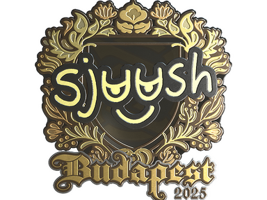 Sticker | sjuush (Gold) | Budapest 2025