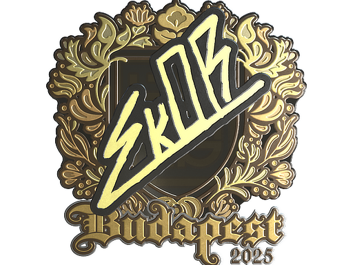Sticker | sk0R (Gold) | Budapest 2025