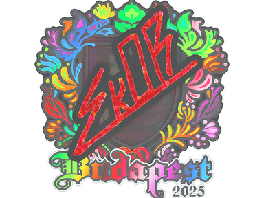 Sticker | sk0R (Holo) | Budapest 2025