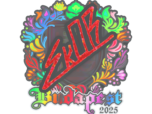 Sticker | sk0R (Holo) | Budapest 2025