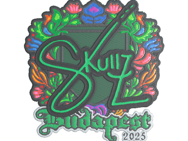 Sticker | skullz (Embroidered) | Budapest 2025