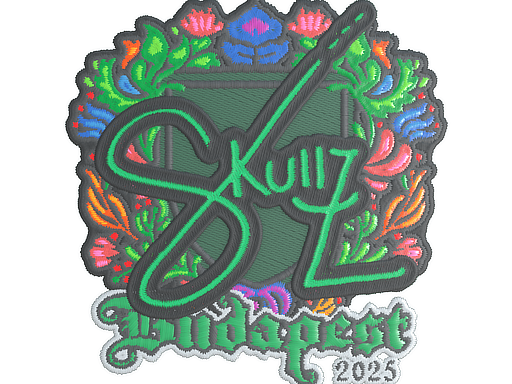 Sticker | skullz (Embroidered) | Budapest 2025