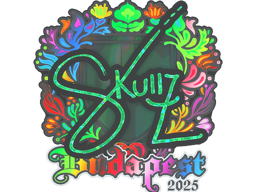 Sticker | skullz (Holo) | Budapest 2025