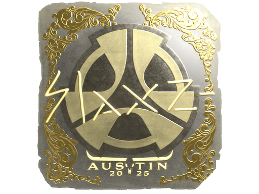 Sticker | slaxz- (Gold) | Austin 2025